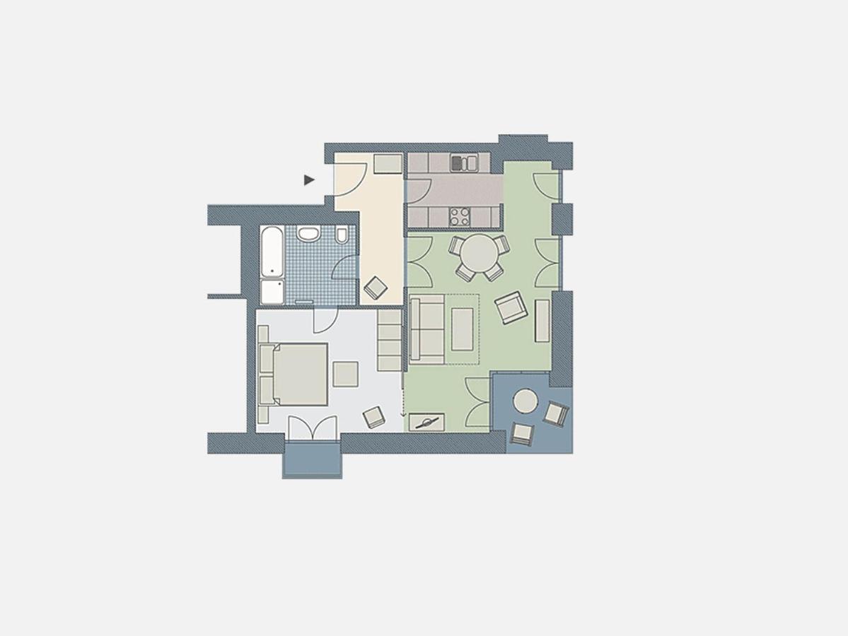 Kaiservillen Heringsdorf - Ferienwohnung Mit 1 Schlafzimmer Und Terrasse D201 Екстериор снимка